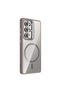 Galaxy S25 Ultra Case with Camera Stand, Magsafe Compatible, Transparent Back, Silicone - 2