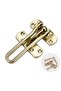 Interior door lock silver with 7 screws reinforced metal security.