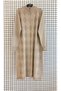 Collared Zippered Patterned Knitwear Tunic