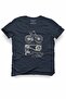 Unisex 100% Cotton Regular Fit Bicycle Printed T-Shirt - Cyclist Design T-Shirt