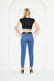 High Waist Medium Lycra&Belt Mom Jeans - 5