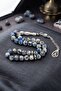 Natural Apatite Stone 33 Prayer Beads with Metal Tassels 8mm Sphere Cut 902850