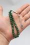 Natural Green Agate Stone 33 Prayer Beads with Metal Tassel 8mm Sphere Cut 902838 - 3