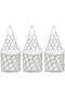 Plant Macrame Hanger 3 Pieces Breathable Woven Storage Basket | Boho Rope Plant Hanger for Kitchen B