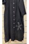 Italian Linen Long Dress with Floral Sequin Embroidery - 3