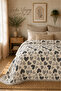 Hearted Muslin Bedspread 100% Cotton 240X260 - Pique - 7 Layers Filled - 2