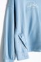 Blue Girls' Embossed Sweatshirt with Snap Detail Wide Leg 2-Piece Tracksuit Set 24763 - 5