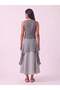 Women's Gray V-Neck 4-Button 100% Cotton Vest - 5