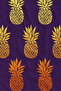 Purple Orange Pineapple Patterned 70X150 Beach Towel - Digital Printed Bath Towel - 2