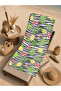 Black and White Striped Watermelon Pineapple Tropical Patterned 70X150 Beach Towel - Cotton Bath Towel - 5