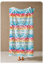 Colorful Bohemian Mandala Geometric Patterned 70X150 Beach Towel - Cotton Bath Towel - 4