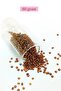 Bulk Glass Sand Beads (8/0) 3 mm - 60 Grams - Transparent Brown - Bnc198
