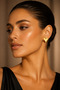 Gold Tone Puffy Heart Stud Earrings for Women – Polished Heart Statement Earrings, Minimalist Love Jewelry for Everyday Wear, Party & Gifts - 2