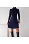 Women's High Waist Pleated Women's Knitwear Mini Skirt Standard Sml Compatible Length 50 cm - 4