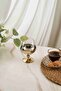 2-Piece Bohemia Crystal Titanium Plated Coffee and Water Glass Set