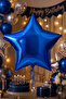 Foil Balloon Star Dark Blue 18 Inch 45 cm Birthday Party Celebration Organization Decoration Balloon - 3