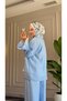 6579 - Stylish and Comfortable Olivia Jacquard Soft Viscose Fabric Loose Women's Set - 7