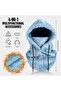 Winter fleece hat leopard print windproof ski/cycling neck warmer. - 5