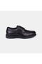 Men's Black Desacomfort Classic Leather Shoes with Stitching Detail - 2
