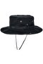 Fisherman bucket hat black 58-60cm foldable unisex jungle. - 3