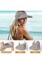 Women's wide-brim sun hat UPF50+ foldable quick-dry beach/golf/run color10. - 4