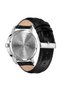 Men's Stainless Steel Watch, Black Leather Band | Trn-W43-Sl - 4