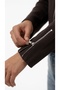 Steel Knit Crop Knitwear Cardigan with Sleeve Zipper Detail - 3