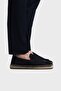 Men's Velvet Suede Navy Blue Sandals - 2