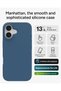 Manhattan Snap Phone Case for iPhone 17 - Blue Ocean Abyss, Drop Protection (13ft/4m), Soft-Touch Silicone, Slim & Lightweight, Smooth Surface & No-Slip Grip, MagSafe Compatible - 2