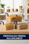 3 Pieces 5.5 Liter Food Storage Container with Lid, Legume Storage Container - 3