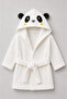 Hooded Embroidered Baby Bathrobe Set (Bathrobe + Towel + Slippers) - 3