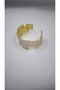 Brass Plated Geometric Detailed Cuff Bracelet - 3