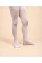 Nose Resistant Semi-Glossy 20 Den Thin White Children's Pantyhose