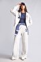 بنطلون واسع الساق من القماش السميك المطرز H4220AX26WN - 2