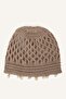 Women's Shell Detailed Crochet Knitted Hat I7103Ax26Sm