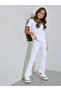 Girls Off-White Solid Fit and Flared Leggings with Pintuck Detail - 2