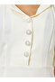 White Short Sleeve Button Detail Shirt Maxi Dress - 4