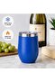 Sublimation Stemless Wine Tumbler with Handle and Straw - 3