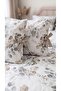 100% Cotton Double Eucalyptus Patterned Duvet Cover Set 220X200 cm – 2 Patterned + 2 Plain White Pillowcases with Laces - 5