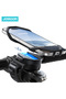 black Joyroom Silicone Bike Phone Mount Holder Universal Cell Phone Bicycle Motorcycle Mount for 4-7 - 7