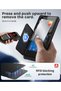 for Samsung Galaxy S26 Ultra Case with Wallet & Lock, Ink Black Card Holder, Slide Camera Cover, Built-in Safety Lock & RFID Protection, Holds 4~5 Cards or Cash, S26 Ultra Wallet Case 6.9'' - 4