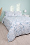 Blue Natural Ranforce Double Duvet Cover Set – 4 Pieces - 4