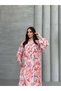 Women's Leaf Patterned Dress Code: Js26Yaprakelbi̇se-001 (Unlined) 137-141 cm - 2