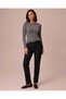 Women's Soft Texture Premium Quality Body-Conscious Boat Neck Tricot Blouse - 4