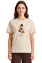 Women's Beige Beverly Hills Teddy Bear Printed T-Shirt Comfortable Fit 100% Cotton