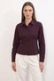 Women's Waist-Fitted Plum Shirt