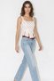 Women's Polka Dot Corset with Rope Detail White Red Blouse - 3