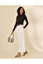 Women Black Sleeve Button Detail Pullover - 5