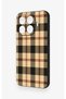 Mi 17t Pro 5g Compatible Cream Plaid Pattern Silicone Case - 4