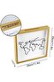 Memory shadow box 29x29cm wooden souvenir collector. - 4